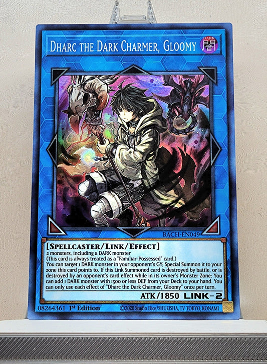 Yugioh! 1x Dharc the Dark Charmer, Gloomy (BACH - Super Rare) 1st Edition