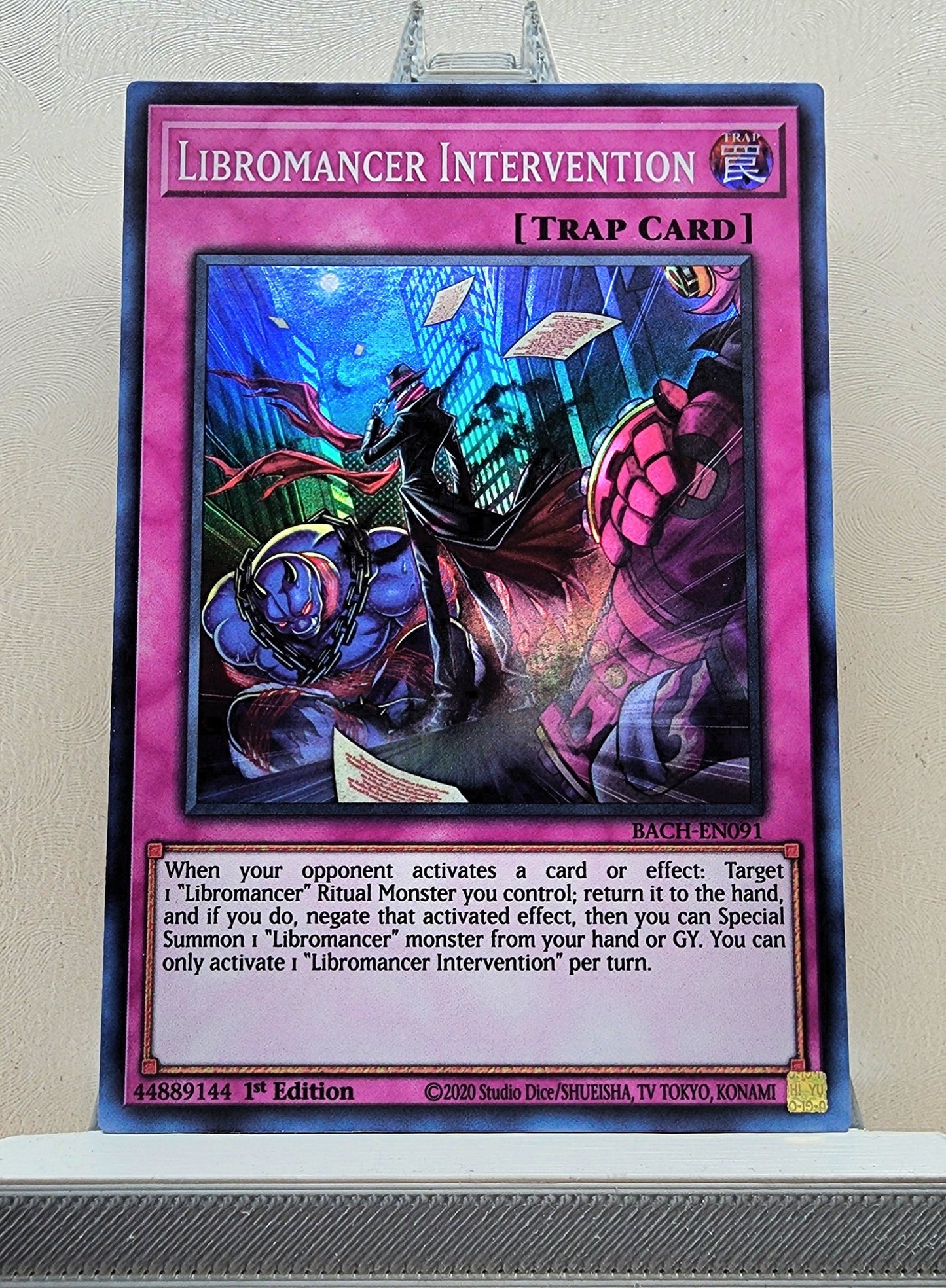 Yugioh! 1x Libromancer Intervention (BACH - Super Rare) 1st Edition