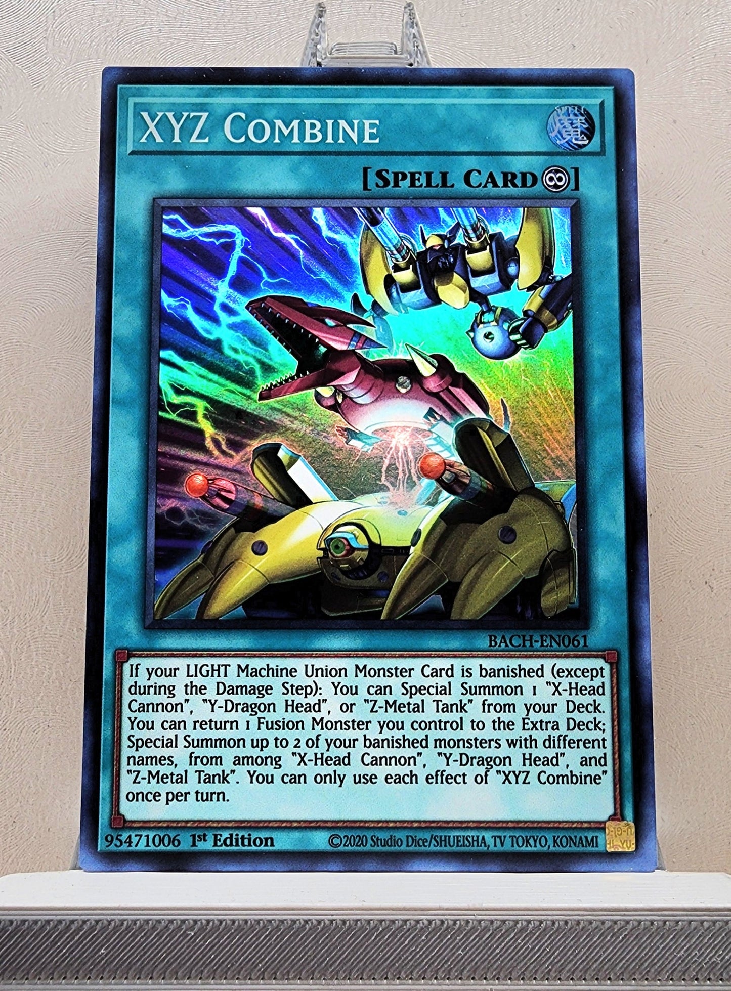 Yugioh! 1x XYZ Combine (BACH - Super Rare) 1st Edition