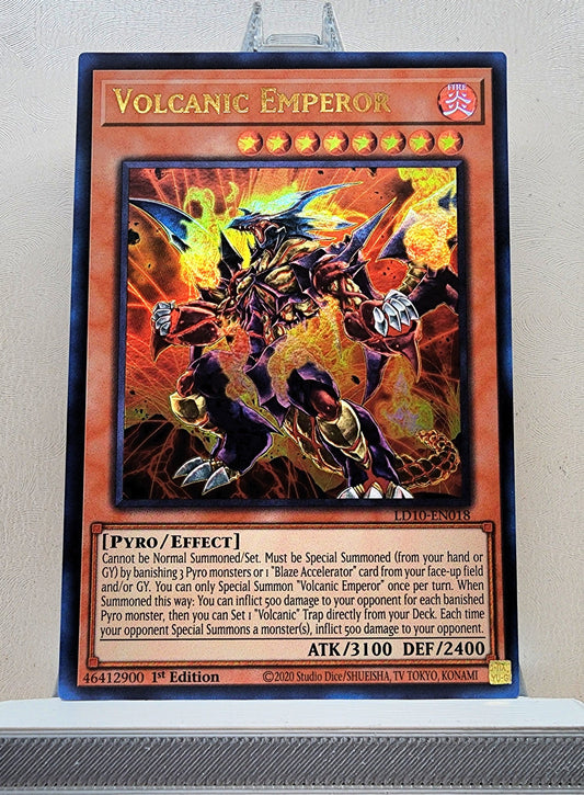 Yugioh! 1x Volcanic Emperor (LD10 - Ultra Rare) 1st Edition