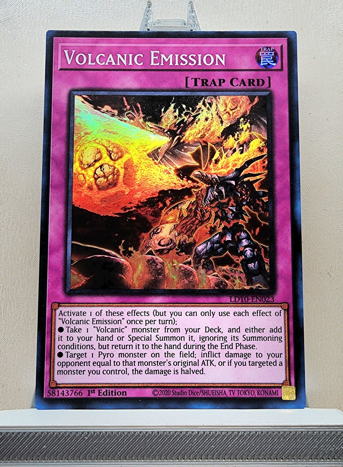 Yugioh! 1x Volcanic Emission (LD10 - Super Rare) 1st Edition