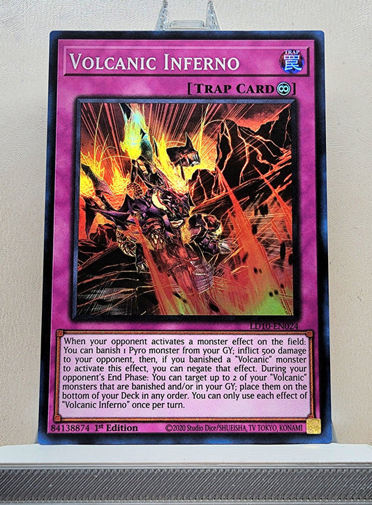 Yugioh! 1x Volcanic Inferno (LD10 - Super Rare) 1st Edition