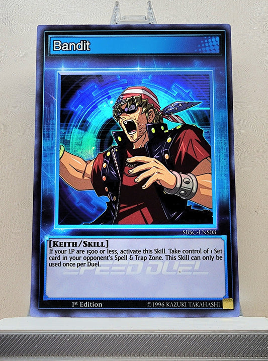 Yugioh! 1x Bandit (SBSC - Super Rare) 1st Edition