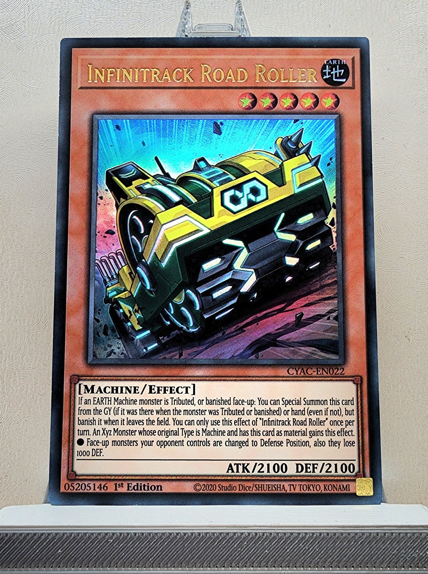 Yugioh! 1x Infinitrack Road Roller (CYAC - Ultra Rare) 1st Edition