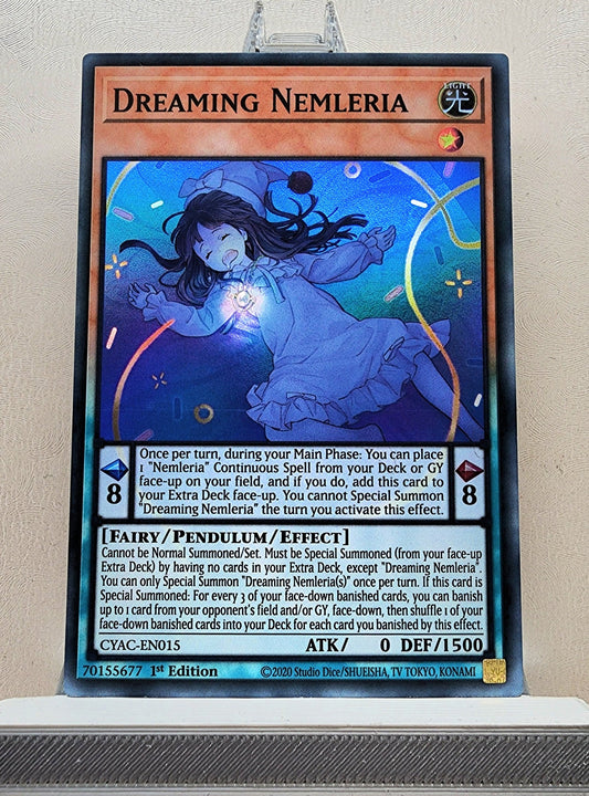 Yugioh! 1x Dreaming Nemleria (CYAC - Super Rare) 1st Edition