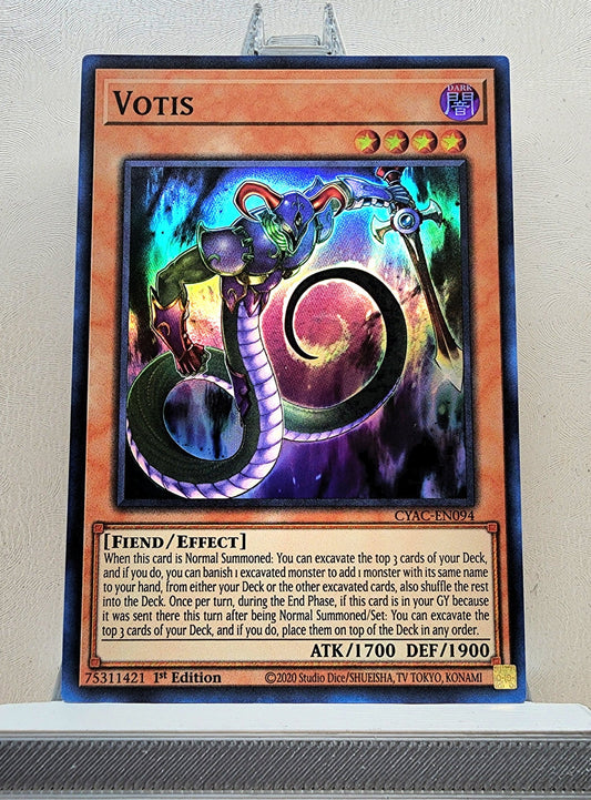 Yugioh! 1x Votis (CYAC - Super Rare) 1st Edition