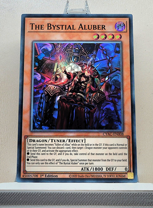 Yugioh! 1x The Bystial Aluber (CYAC - Super Rare) 1st Edition