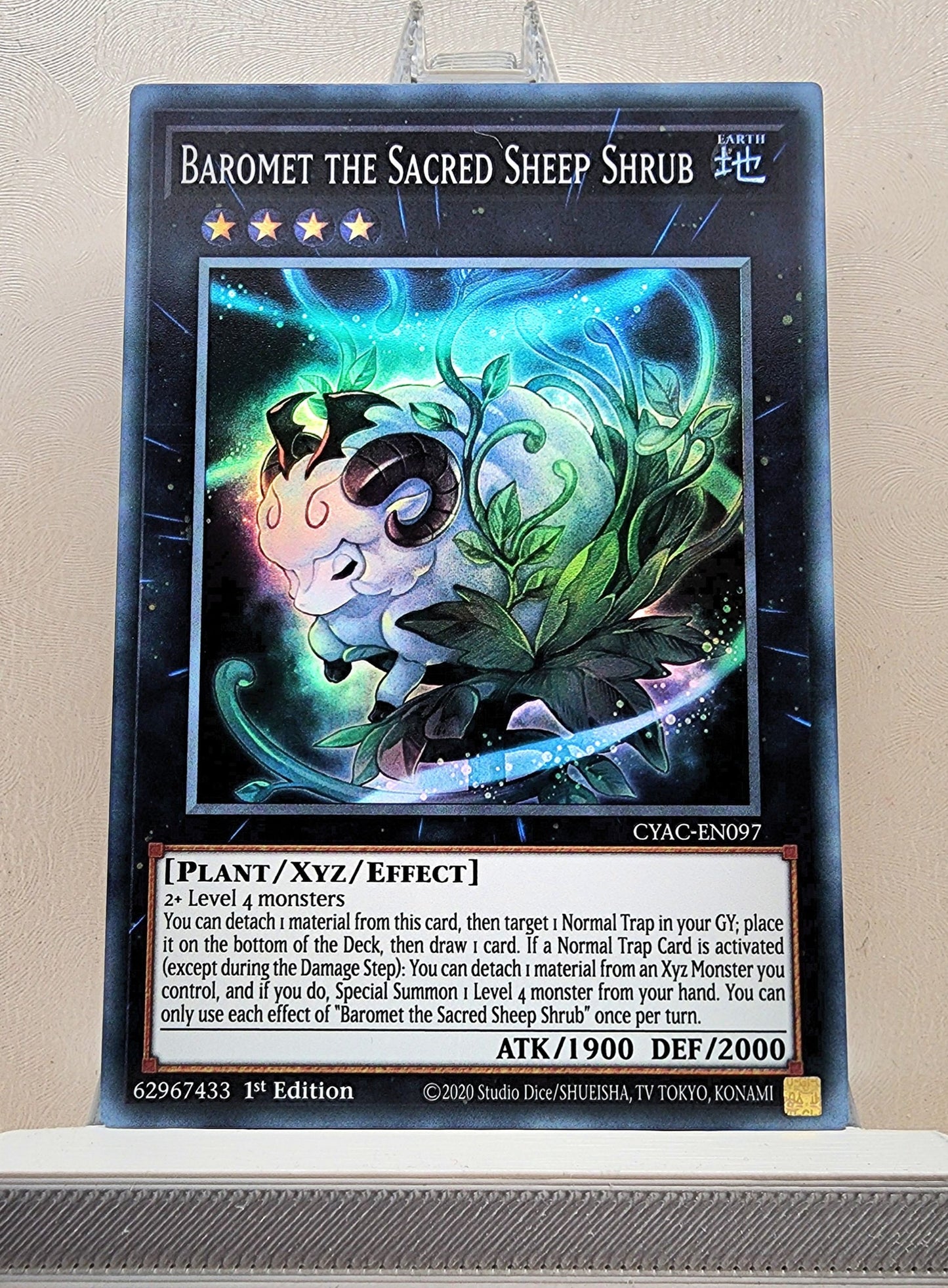 Yugioh! 1x Baromet the Sacred Sheep Shrub (CYAC - Super Rare) 1st Edition