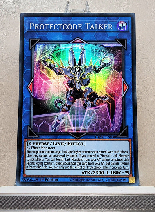 Yugioh! 1x Protectcode Talker (CYAC - Super Rare) 1st Edition