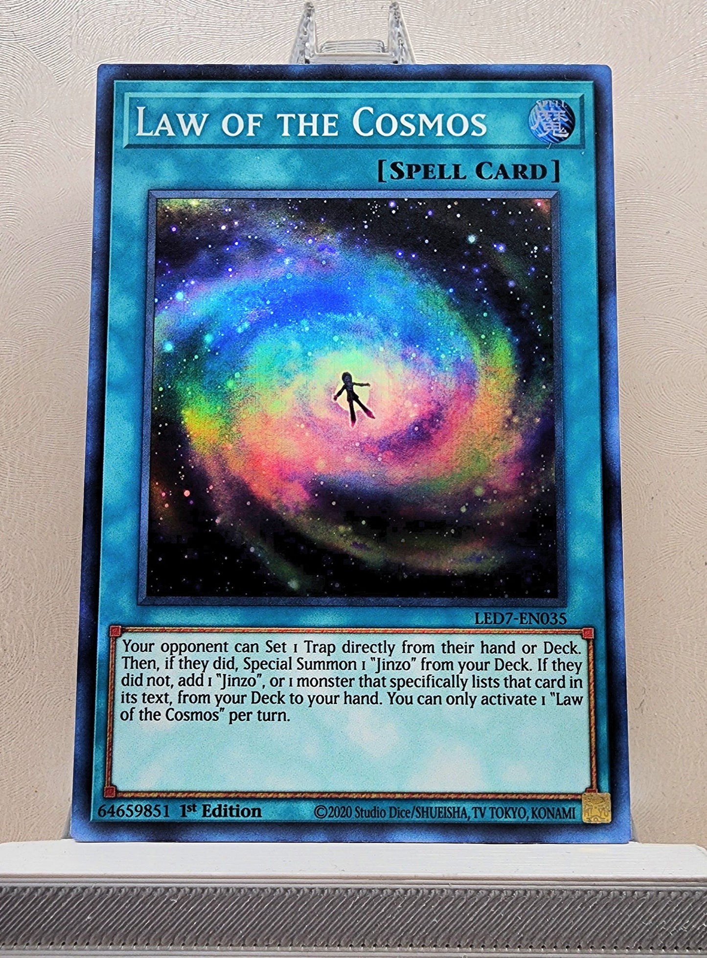 Yugioh! 1x Law of the Cosmos (LED7 - Super Rare) 1st Edition