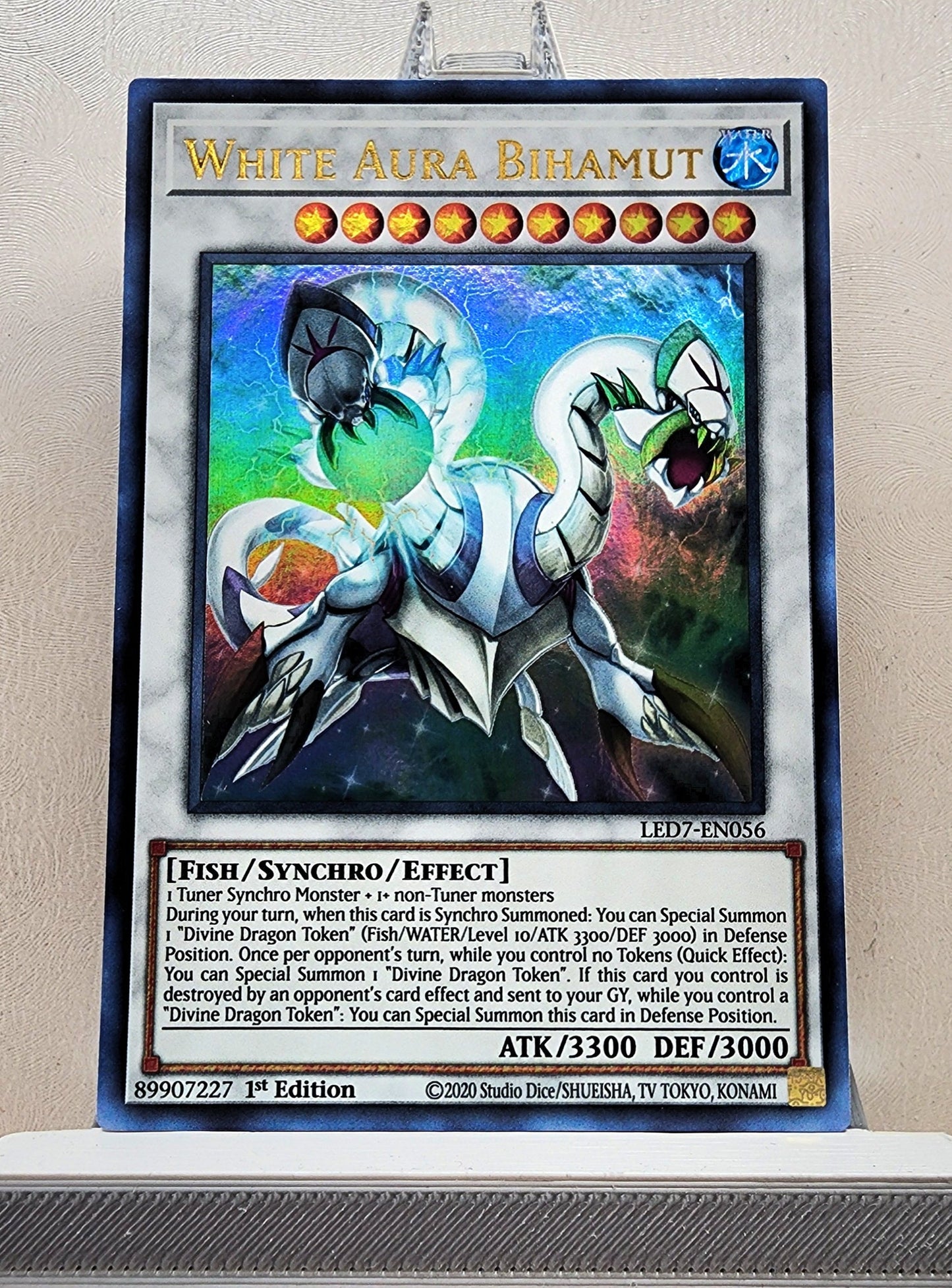 Yugioh! 1x White Aura Bihamut (LED7 - Ultra Rare) 1st Edition