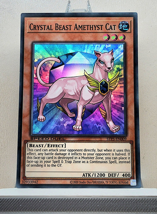 Yugioh! 1x Crystal Beast Amethyst Cat (STP5 - Super Rare) Unli Edition