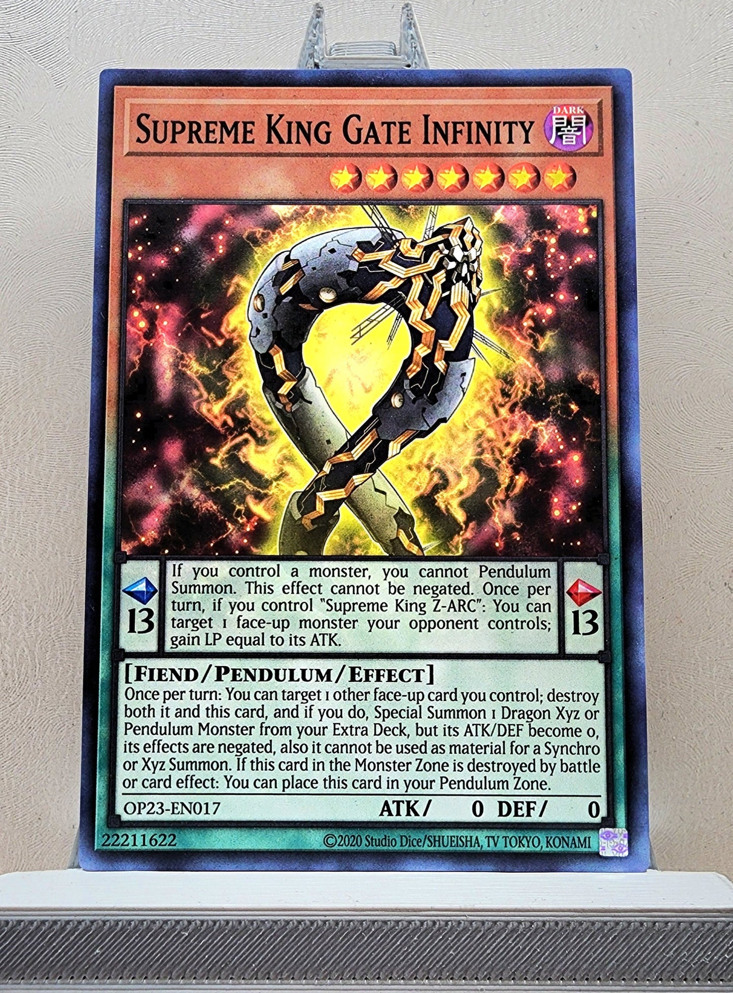 Yugioh! 1x Supreme King Gate Infinity (OP23 - Common) Unli Edition