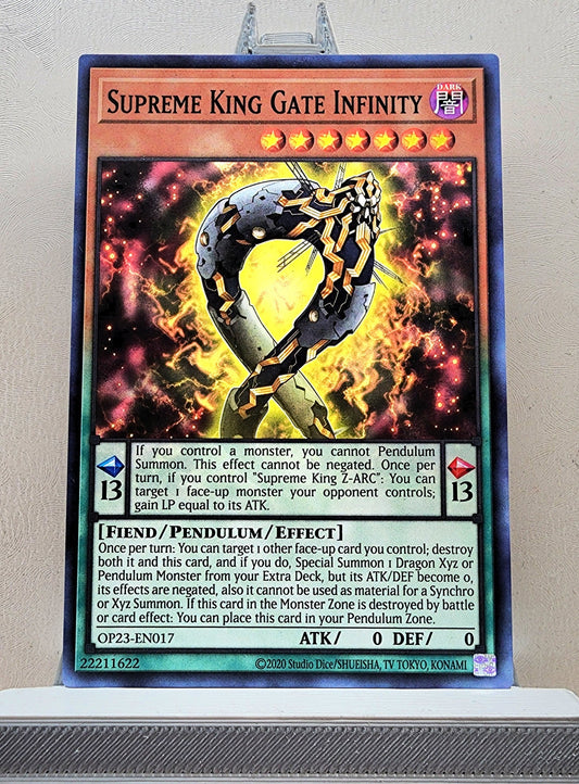 Yugioh! 1x Supreme King Gate Infinity (OP23 - Common) Unli Edition