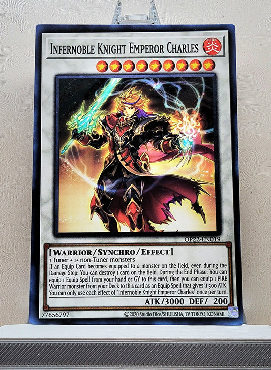 Yugioh! 1x Infernoble Knight Emperor Charles (OP22 - Common) Unli Edition