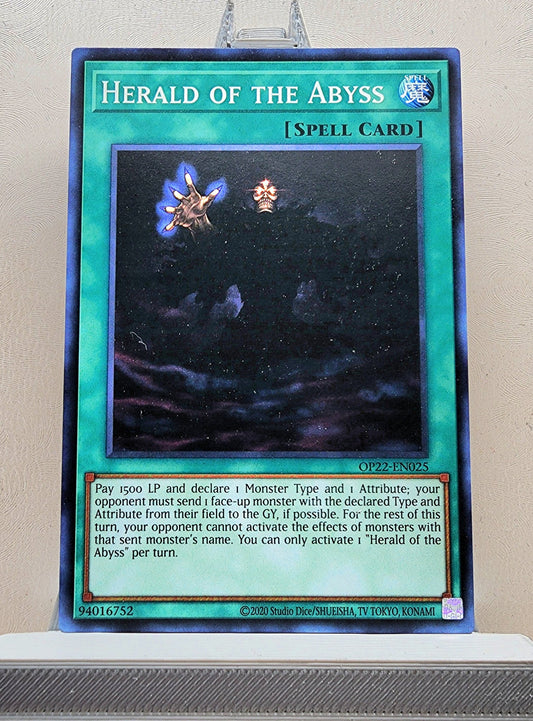 Yugioh! 1x Herald of the Abyss (OP22 - Common) Unli Edition