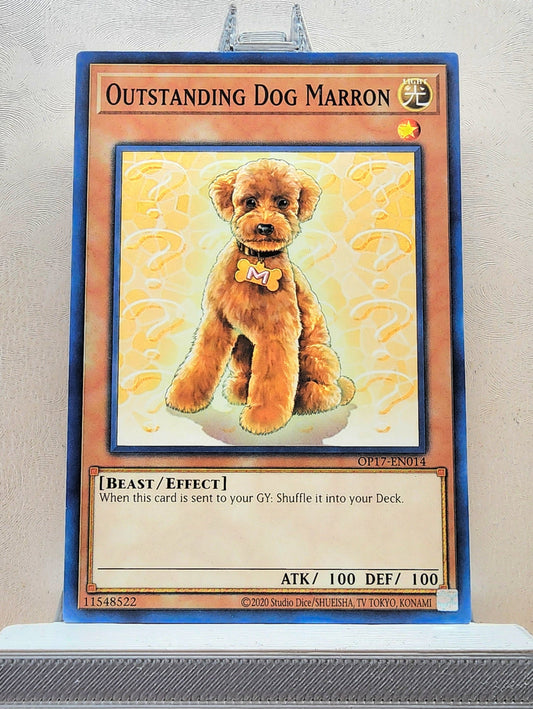 Yugioh! 1x Outstanding Dog Marron (OP17 - Common) Unli Edition