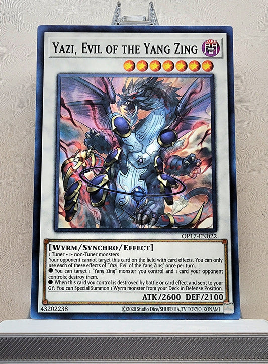 Yugioh! 1x Yazi, Evil of the Yang Zing (OP17 - Common) Unli Edition