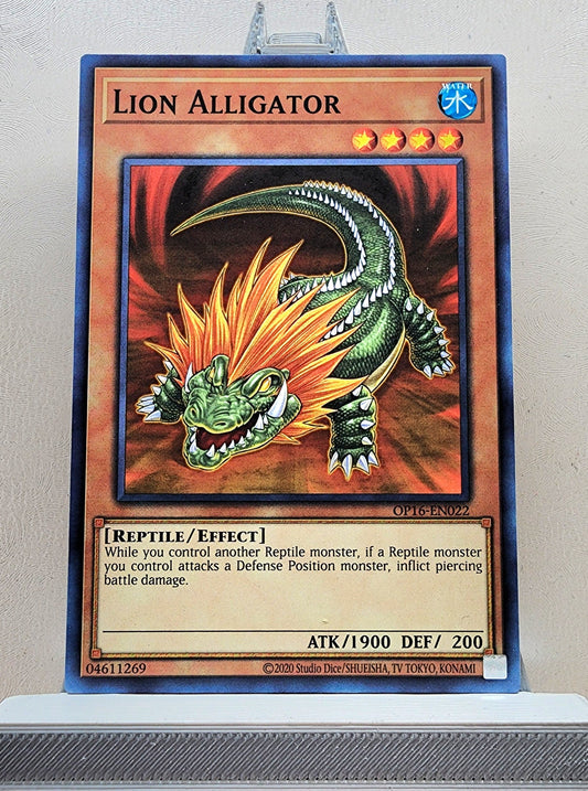 Yugioh! 1x Lion Alligator (OP16 - Common) Unli Edition