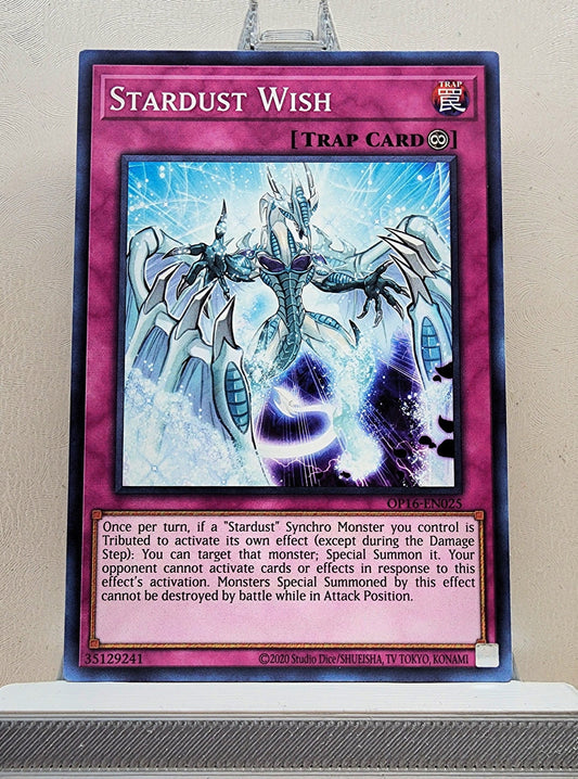 Yugioh! 1x Stardust Wish (OP16 - Common) Unli Edition