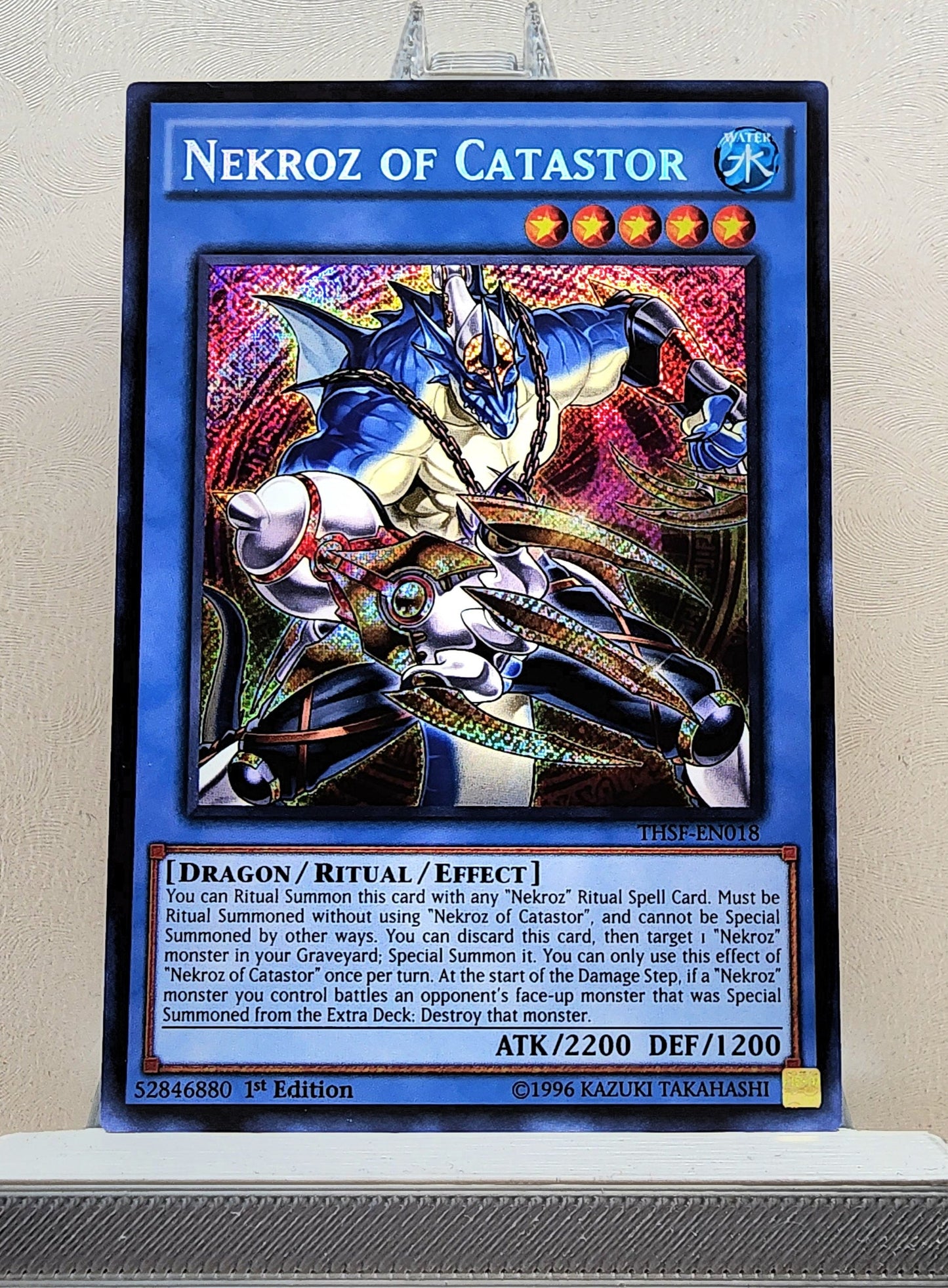 Yugioh! 1x Nekroz of Catastor (THSF - Secret Rare) 1st Edition