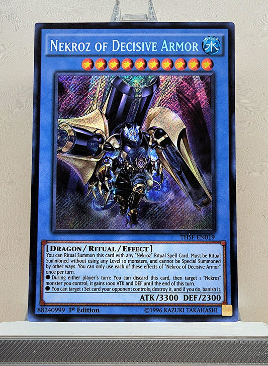 Yugioh! 1x Nekroz of Decisive Armor (THSF - Secret Rare) 1st Edition