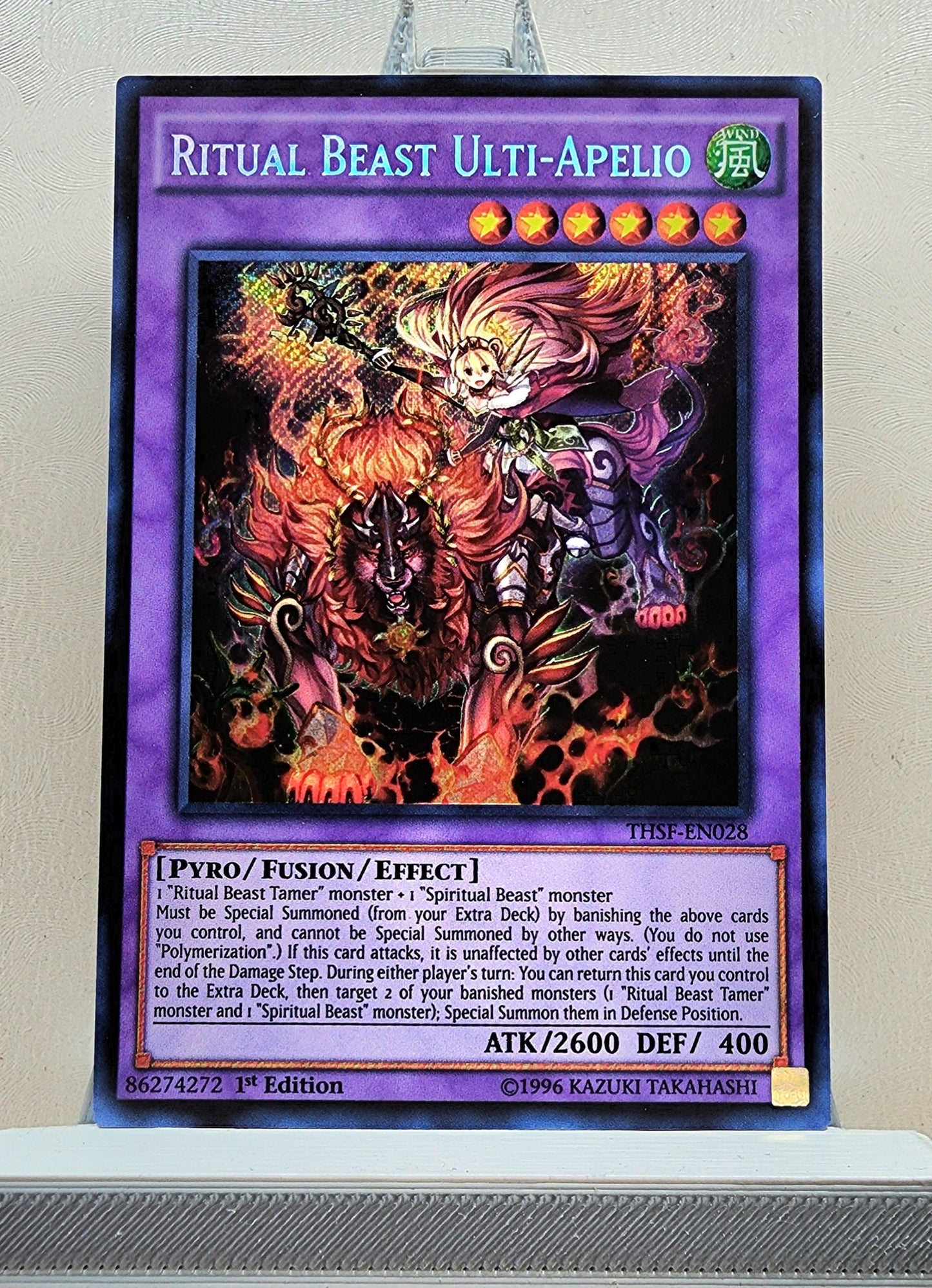 Yugioh! 1x Ritual Beast Ulti-Apelio (THSF - Secret Rare) 1st Edition