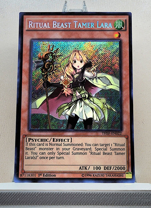 Yugioh! 1x Ritual Beast Tamer Lara (THSF - Secret Rare) 1st Edition