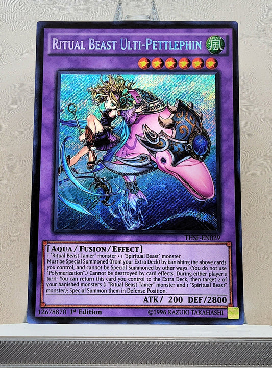 Yugioh! 1x Ritual Beast Ulti-Pettlephin (THSF - Secret Rare) 1st Edition