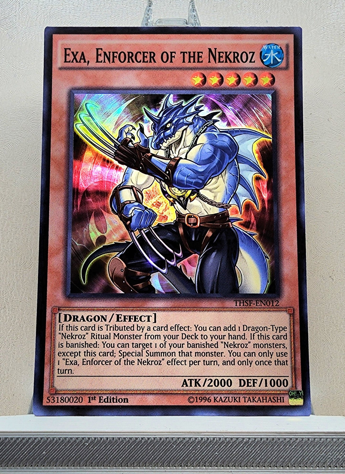 Yugioh! 1x Exa, Enforcer of the Nekroz (THSF - Super Rare) 1st/Unli Edition