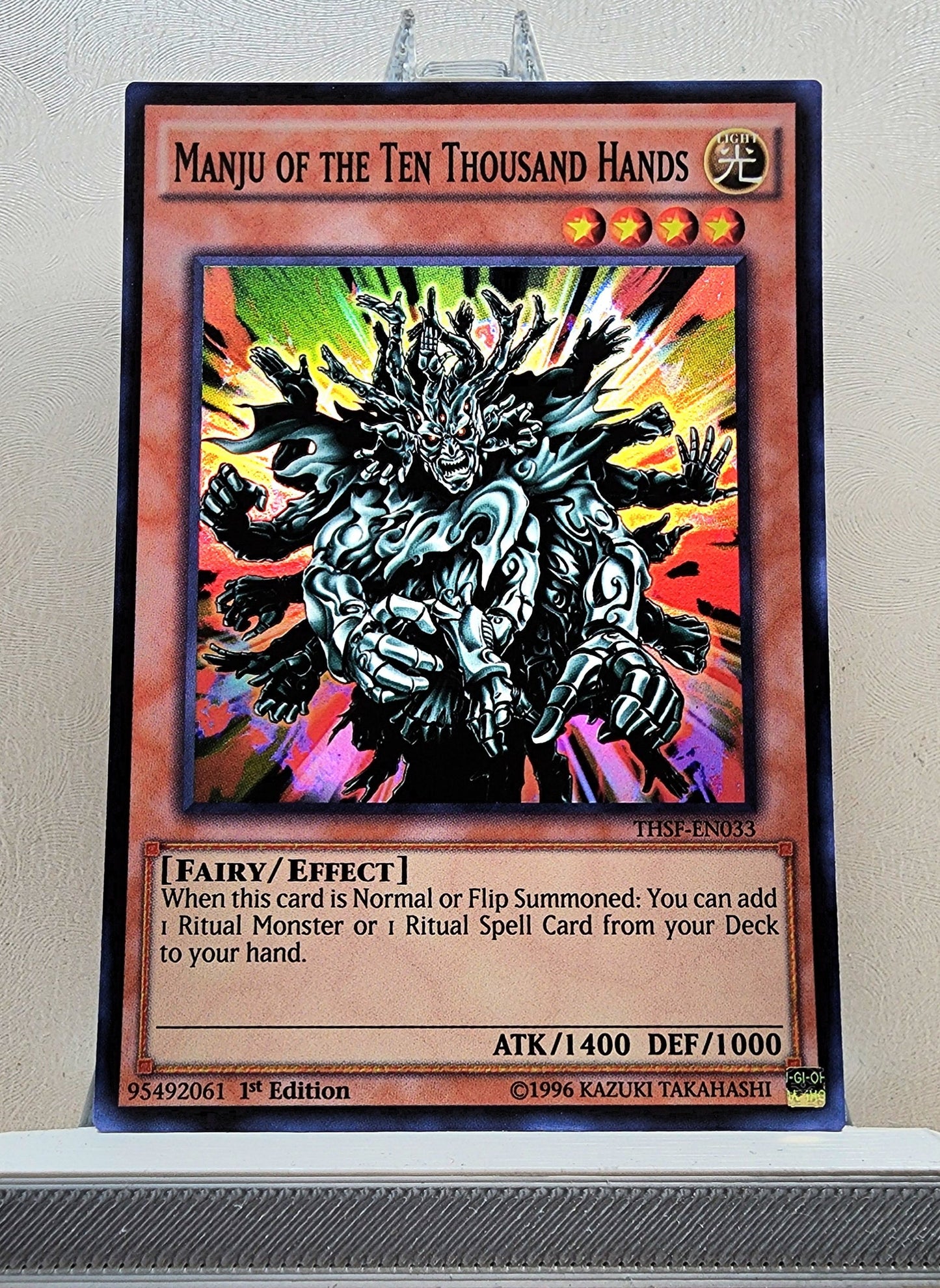 Yugioh! 1x Manju of the Ten Thousand Hands (THSF - Super Rare) 1st Edition