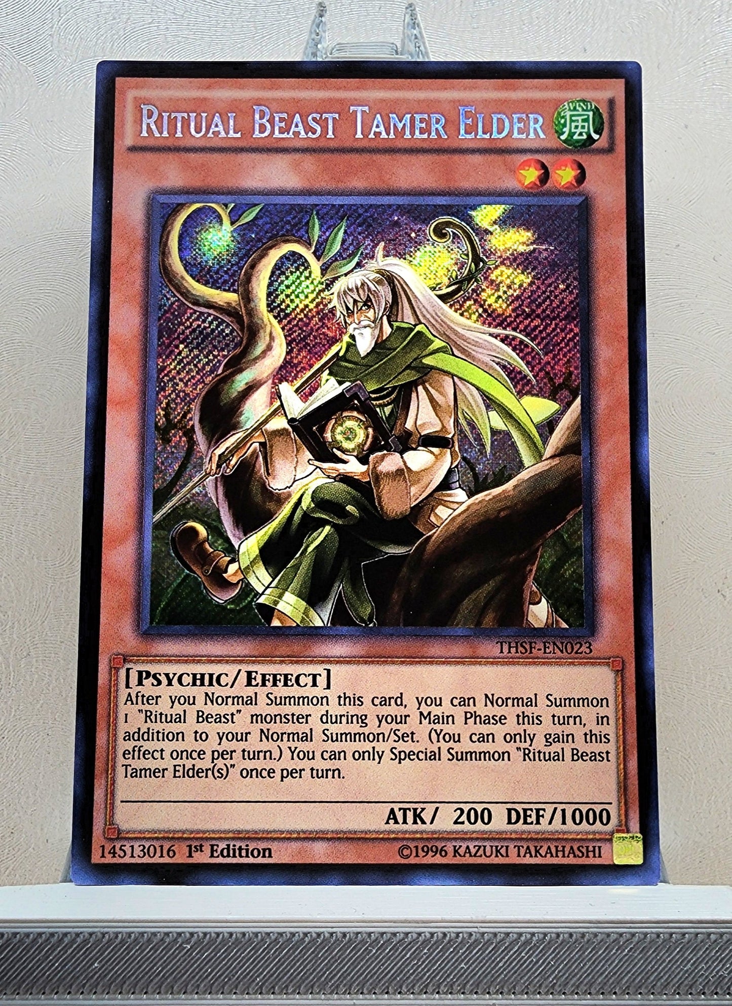 Yugioh! 1x Ritual Beast Tamer Elder (THSF - Secret Rare) 1st Edition