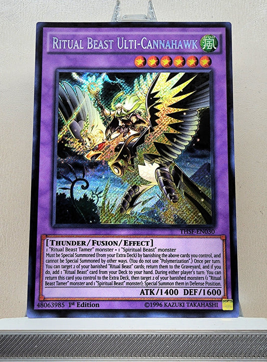 Yugioh! 1x Ritual Beast Ulti-Cannahawk (THSF - Secret Rare) 1st Edition