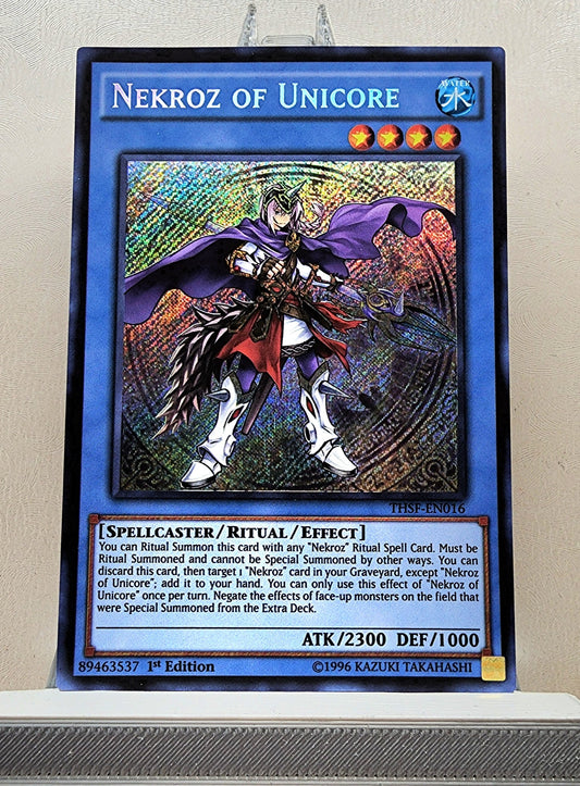 Yugioh! 1x Nekroz of Unicore (THSF - Secret Rare) 1st Edition