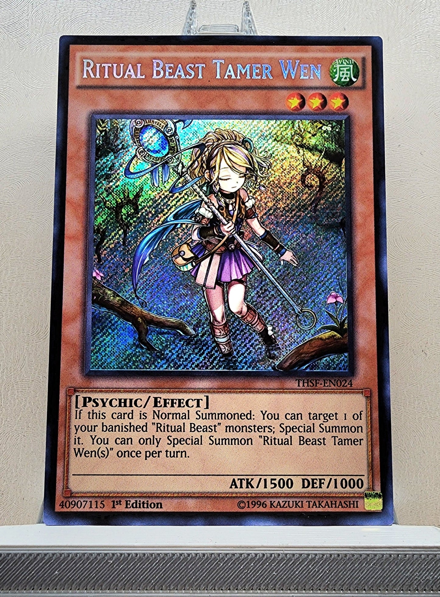 Yugioh! 1x Ritual Beast Tamer Wen (THSF - Secret Rare) 1st Edition