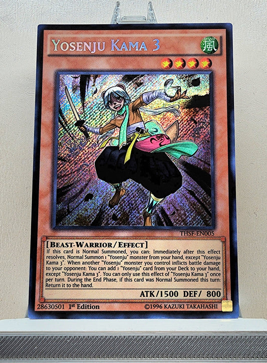 Yugioh! 1x Yosenju Kama 3 (THSF - Secret Rare) 1st Edition