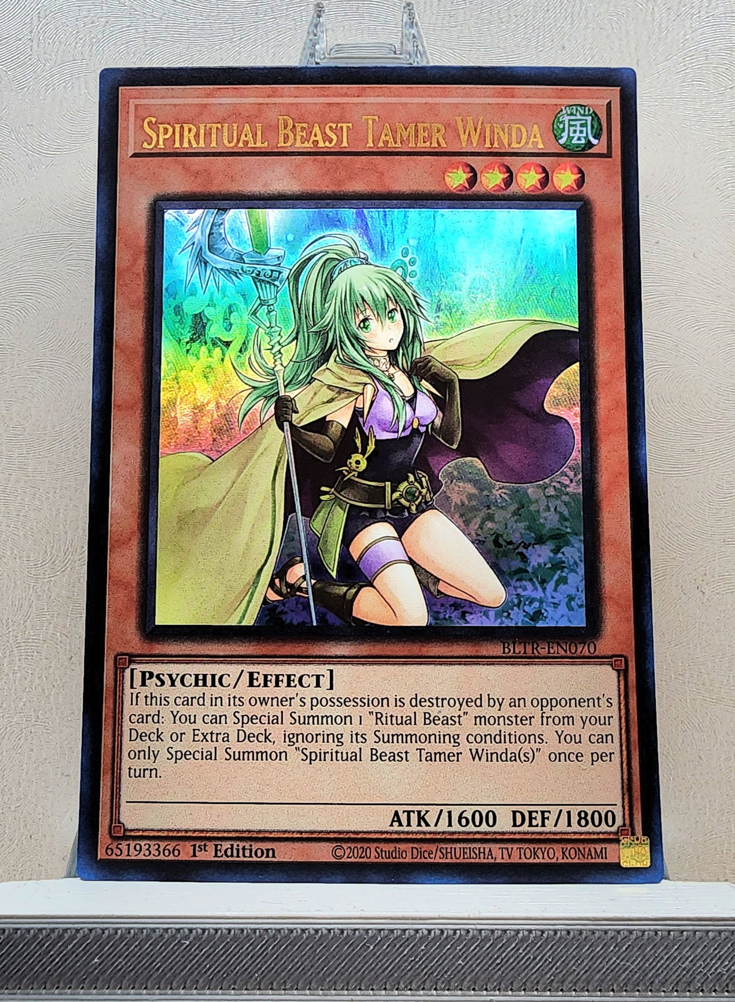 Yugioh! 1x Spiritual Beast Tamer Winda (BLTR - Ultra Rare) 1st Edition