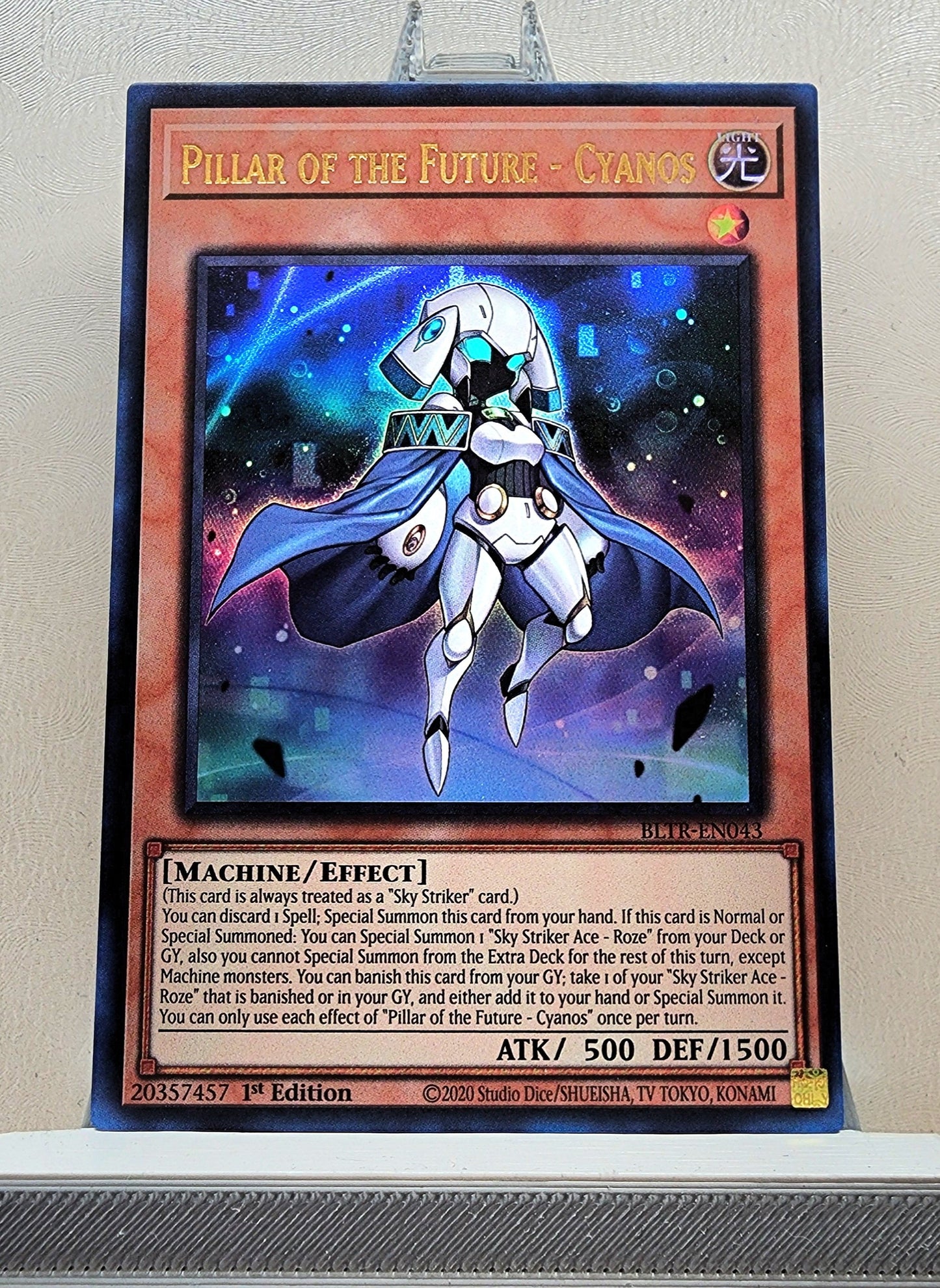 Yugioh! 1x Pillar of the Future - Cyanos (BLTR - Ultra Rare) 1st Edition