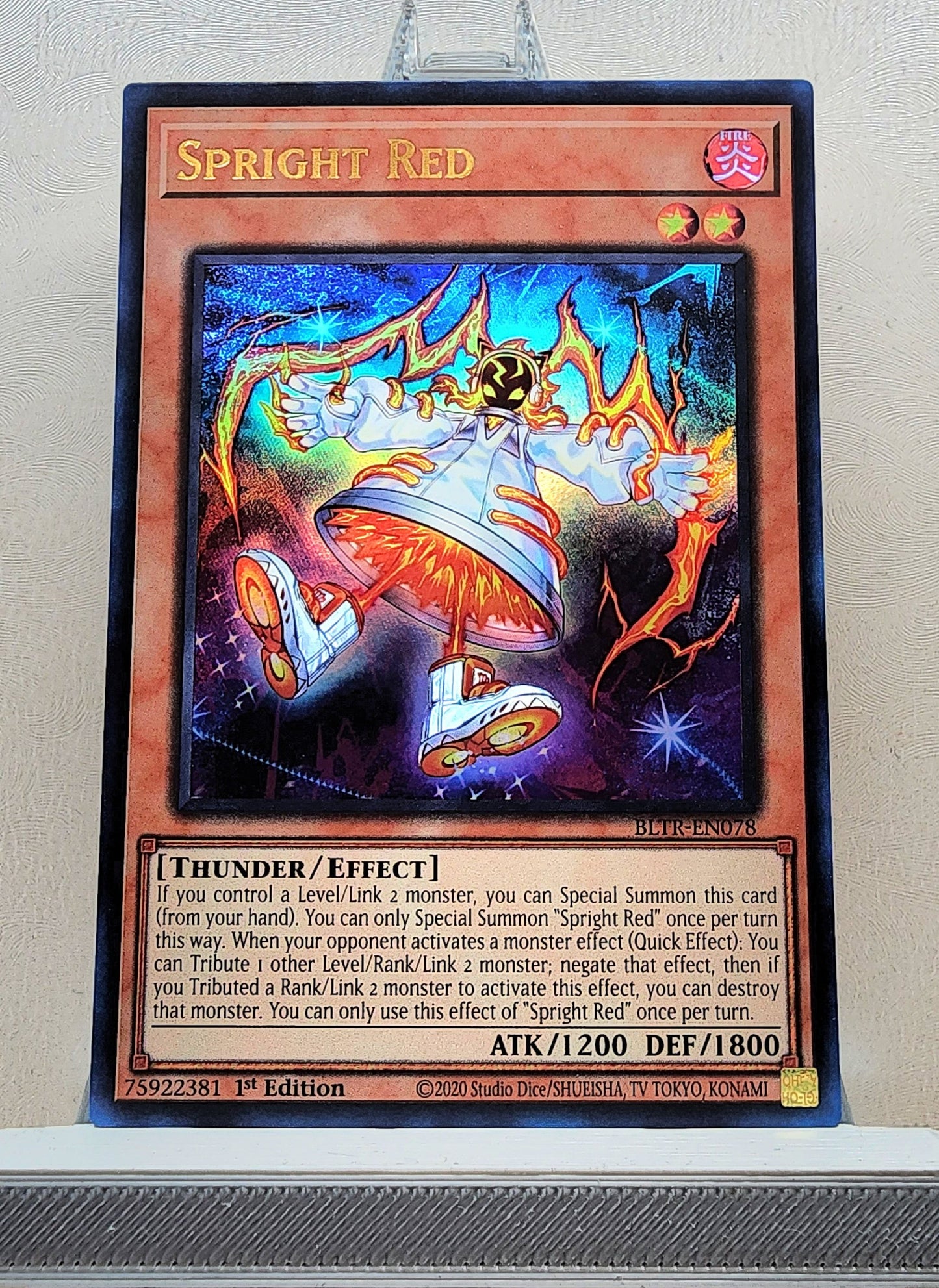 Yugioh! 1x Spright Red (BLTR - Ultra Rare) 1st Edition