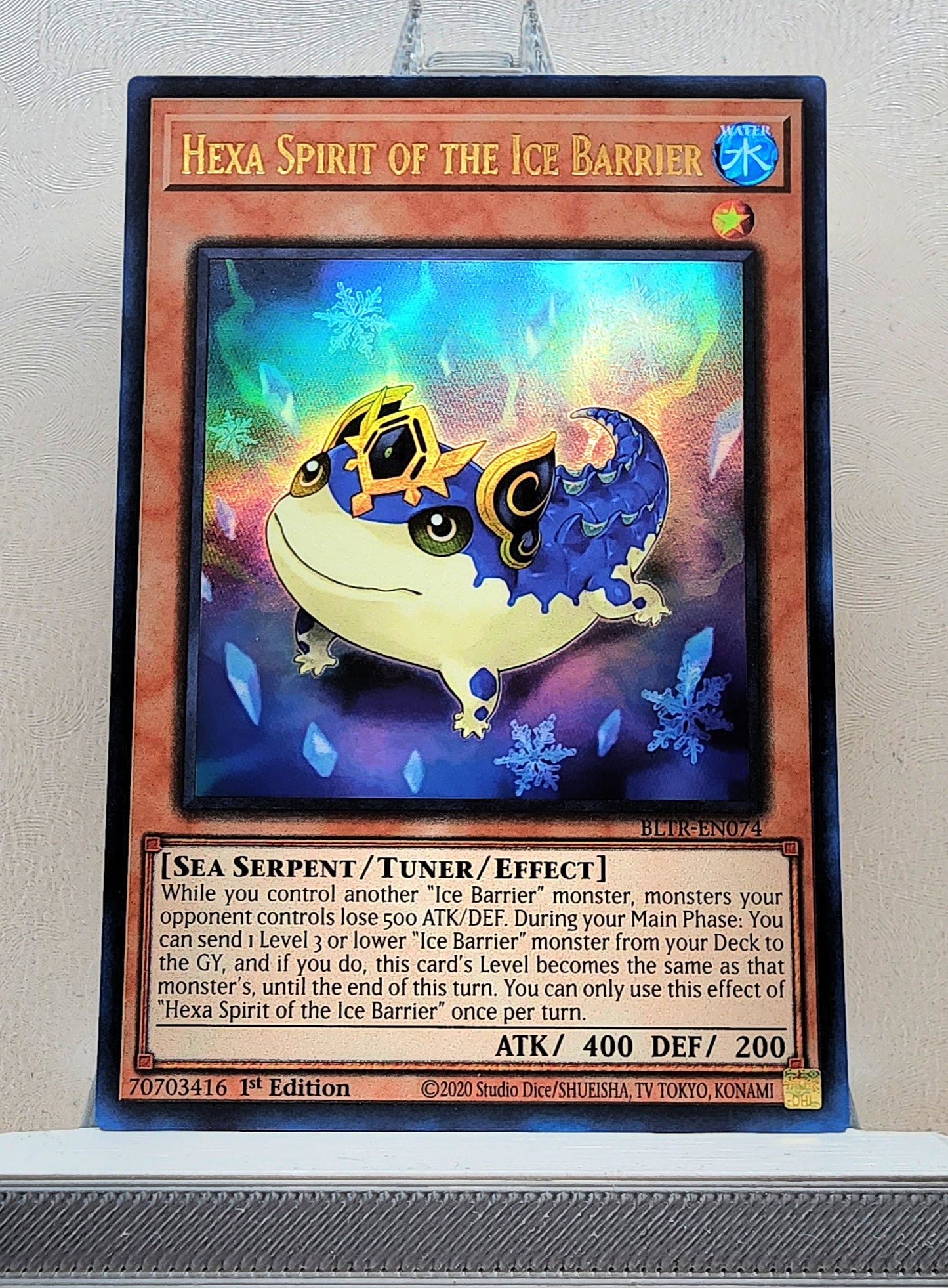 Yugioh! 1x Hexa Spirit of the Ice Barrier (BLTR - Ultra Rare) 1st Edition