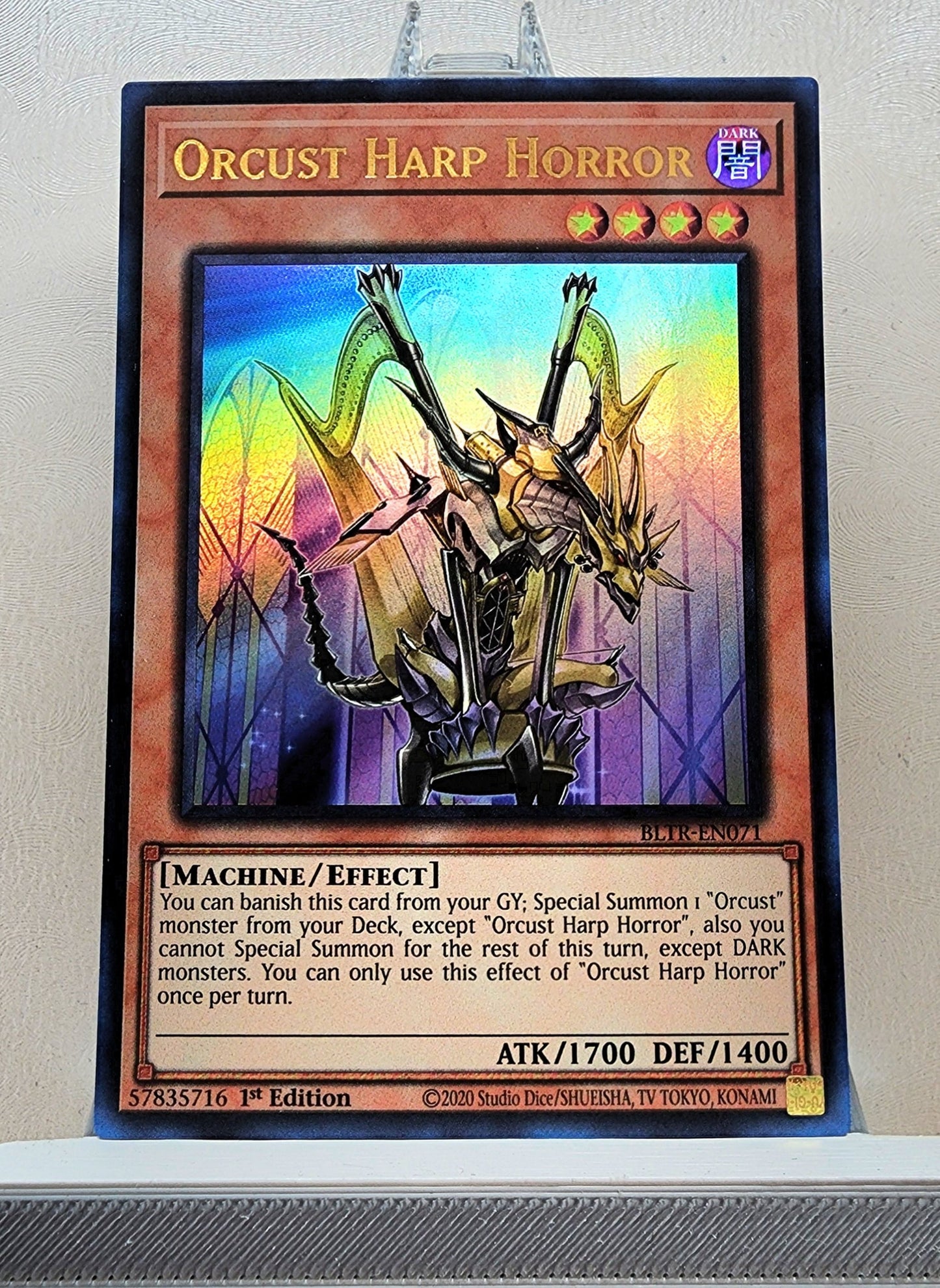 Yugioh! 1x Orcust Harp Horror (BLTR - Ultra Rare) 1st Edition