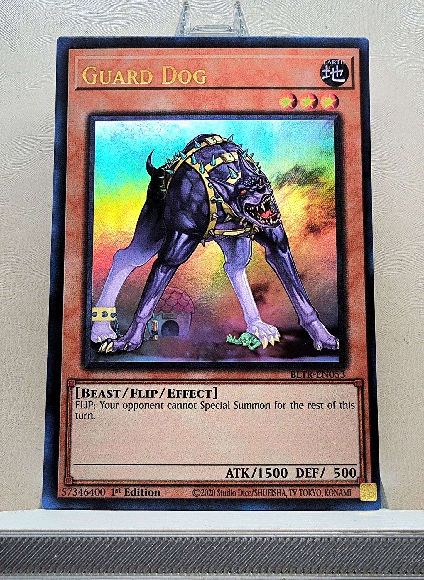 Yugioh! 1x Guard Dog (BLTR - Ultra Rare) 1st Edition