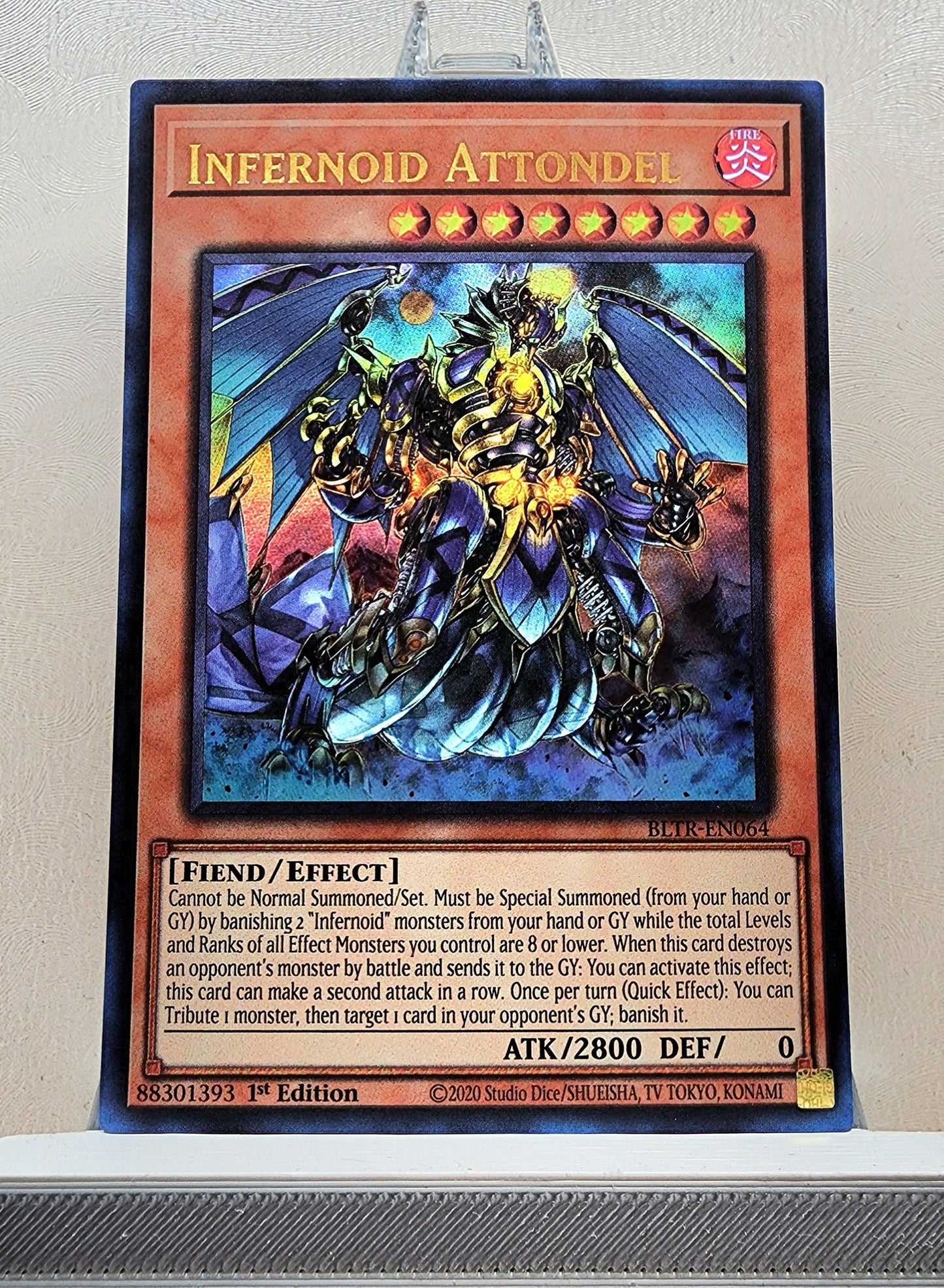 Yugioh! 1x Infernoid Attondel (BLTR - Ultra Rare) 1st Edition