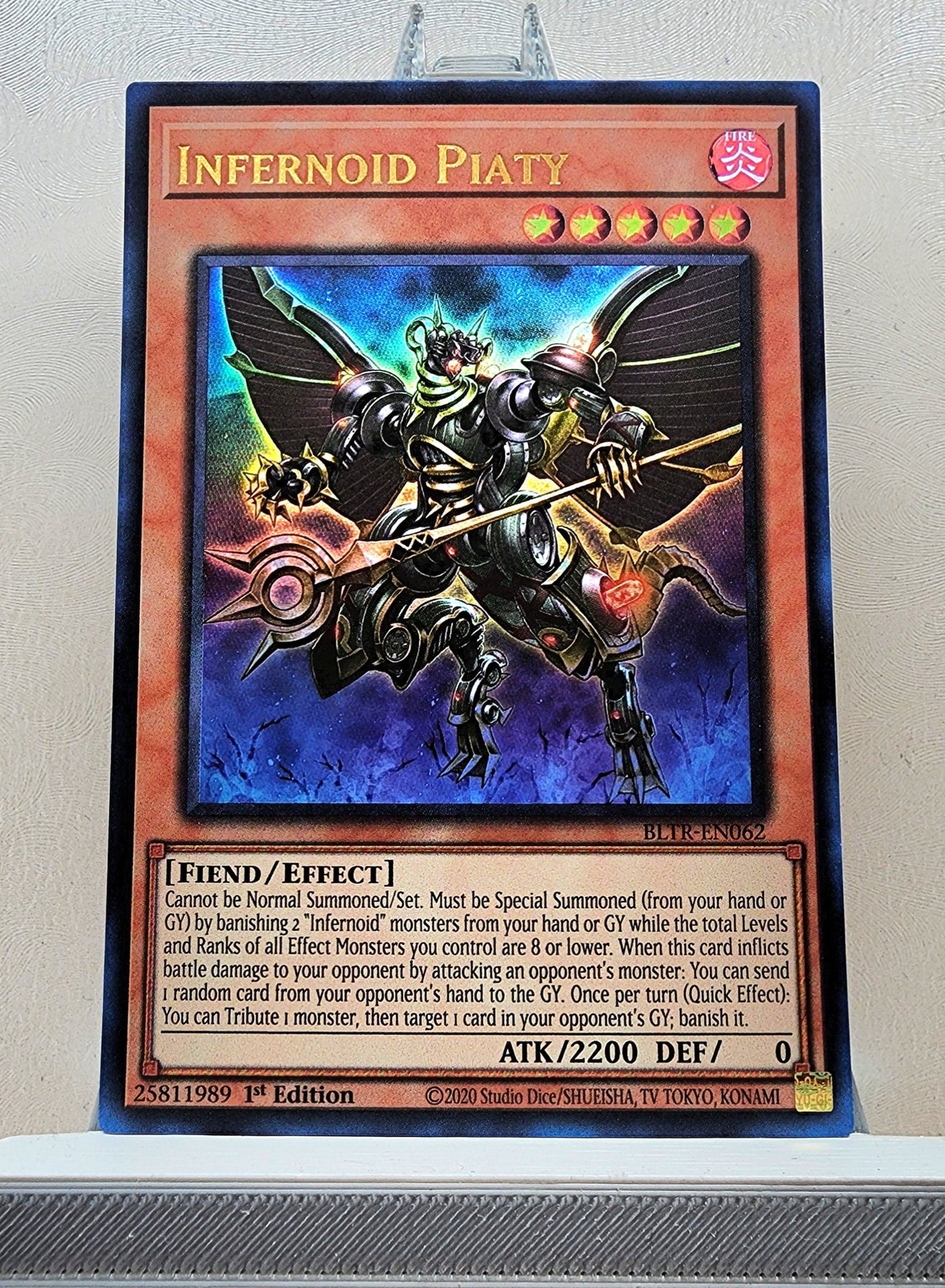 Yugioh! 1x Infernoid Piaty (BLTR - Ultra Rare) 1st Edition