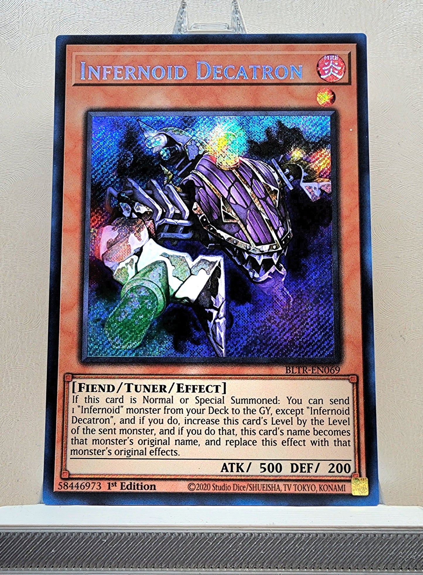 Yugioh! 1x Infernoid Decatron (BLTR - Secret Rare) 1st Edition