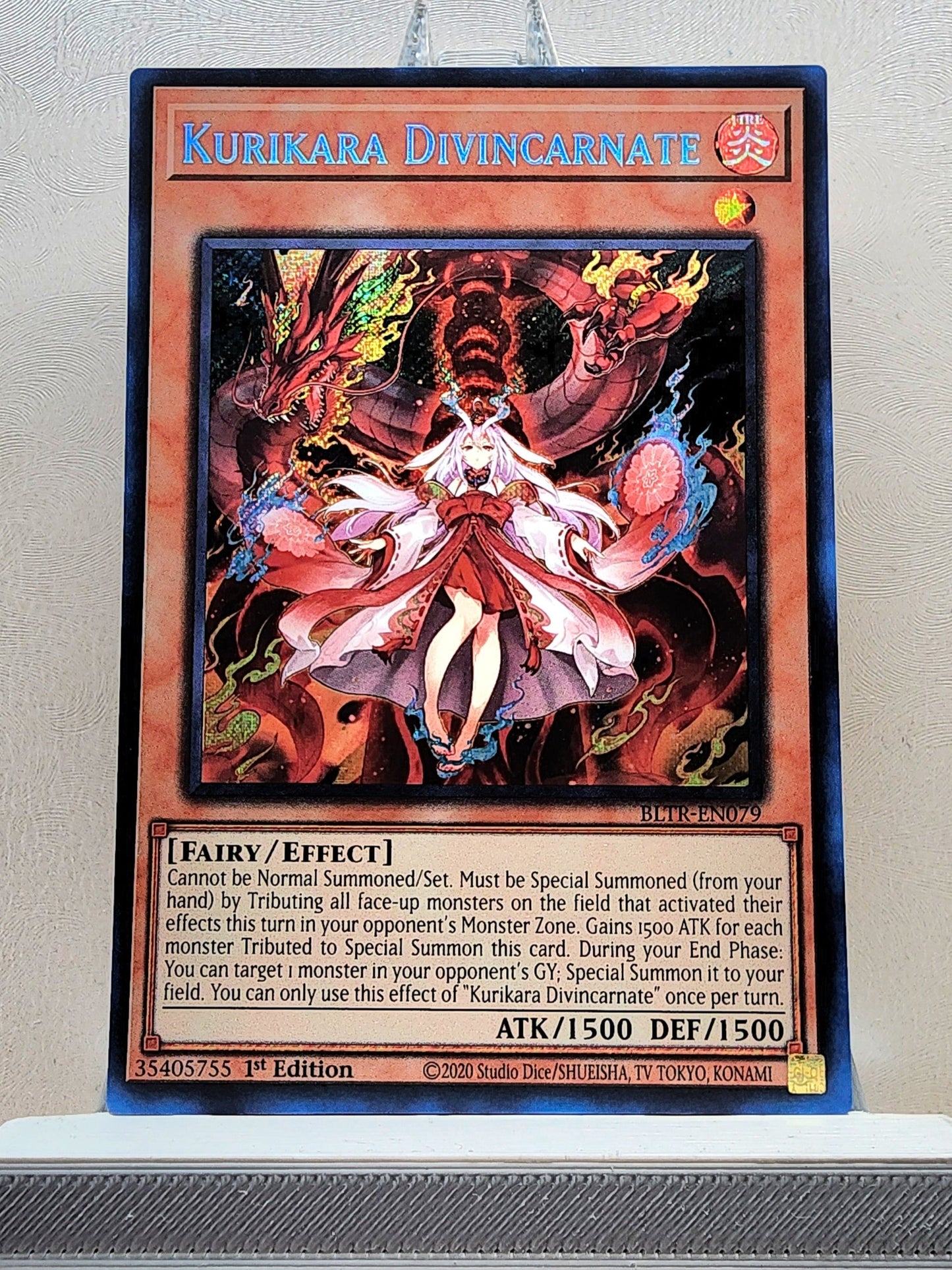 Yugioh! 1x Kurikara Divincarnate (BLTR - Secret Rare) 1st Edition