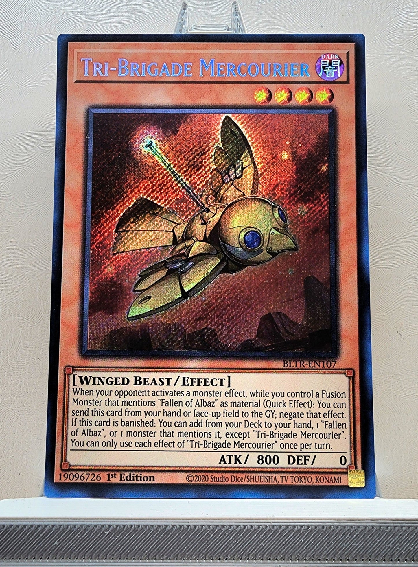 Yugioh! 1x Tri-Brigade Mercourier (BLTR - Secret Rare) 1st Edition