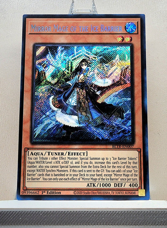 Yugioh! 1x Mirror Mage of the Ice Barrier (BLTR - Secret Rare) 1st Edition