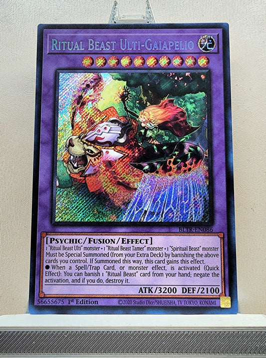 Yugioh! 1x Ritual Beast Ulti-Gaiapelio (BLTR - Secret Rare) 1st Edition