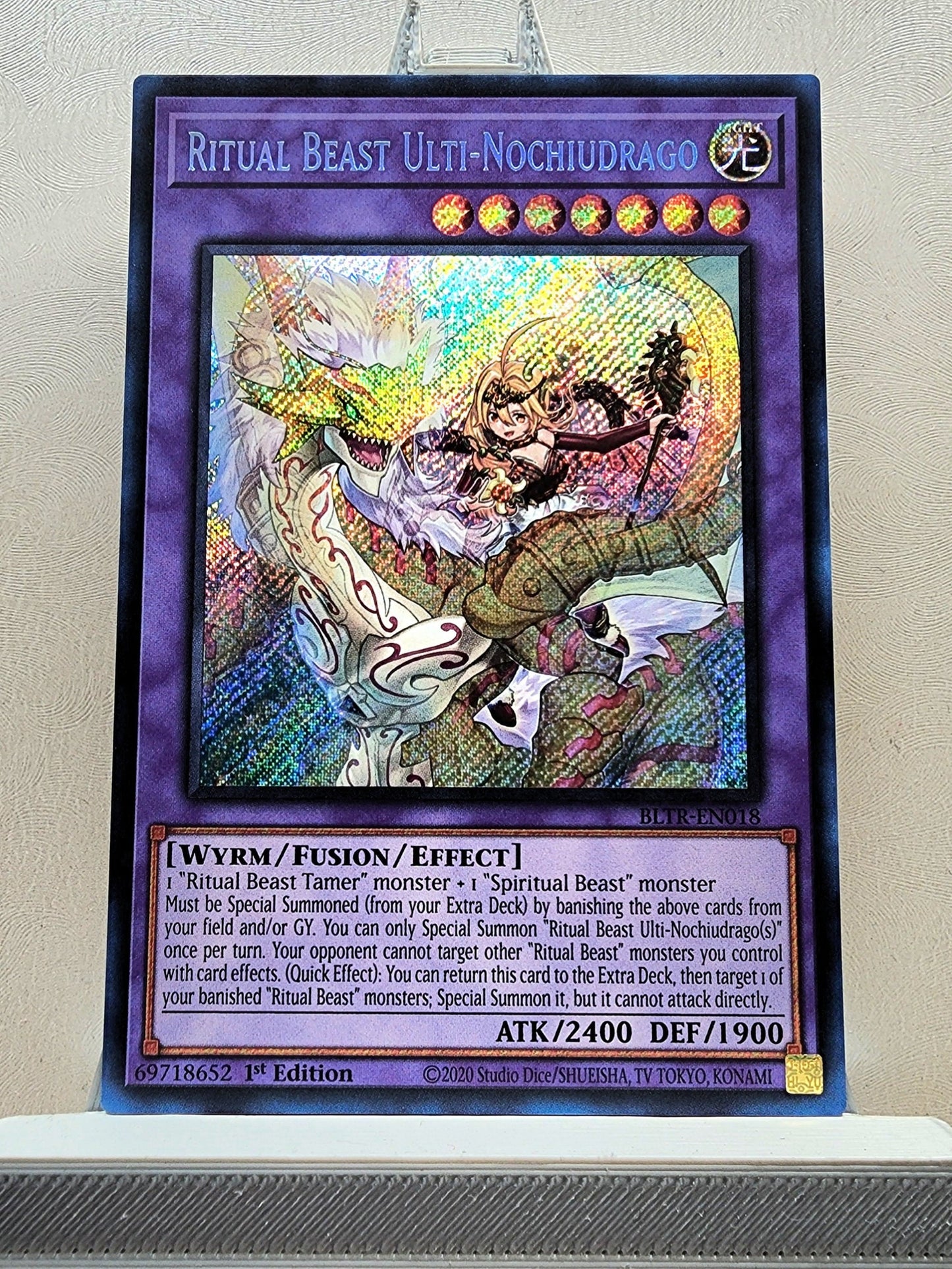 Yugioh! 1x Ritual Beast Ulti-Nochiudrago (BLTR - Secret Rare) 1st Edition